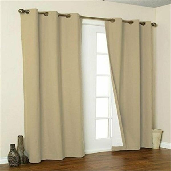 Commonwealth Home Fashions Commonwealth Home Fashion 54 in. Thermalogic Insulated Grommet Top Curtain, Khaki 70370-188-758-54